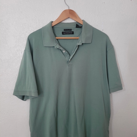 Hathaway Men's Green Polo Shirt - Picture 1 of 3